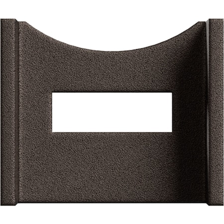 Ekena Millwork Barnfold Fixed Hanger Stop, Bronze Texture GB6007MSBZ